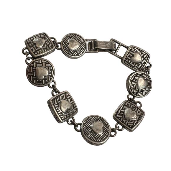 Brighton Heiress Crystal Link Bracelet, Hearts on Back Side instead of Crystals - Picture 6 of 16